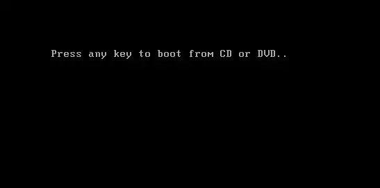 Press any key to boot