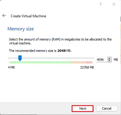 Select RAM Size