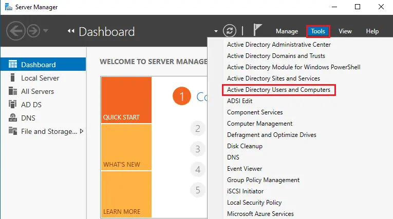 Server Manager Tools