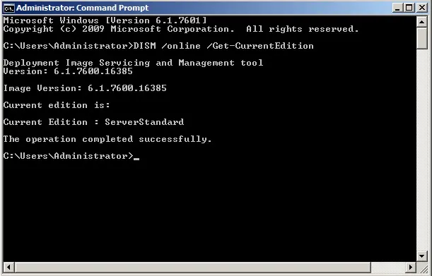 Upgrade windows 2008 Get-CurrentEdition