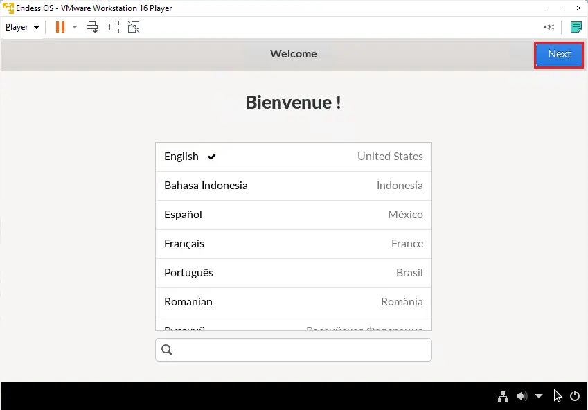 Welcome Endless OS 3 language