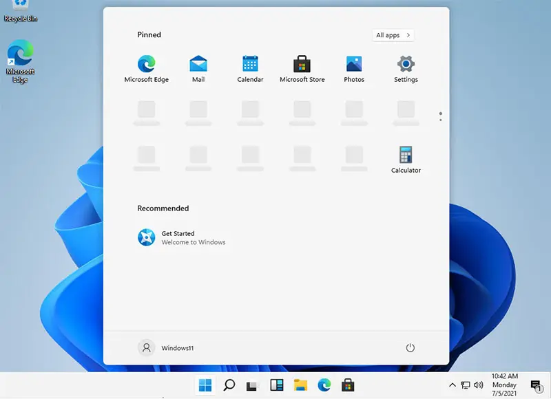 Windows 11 desktop