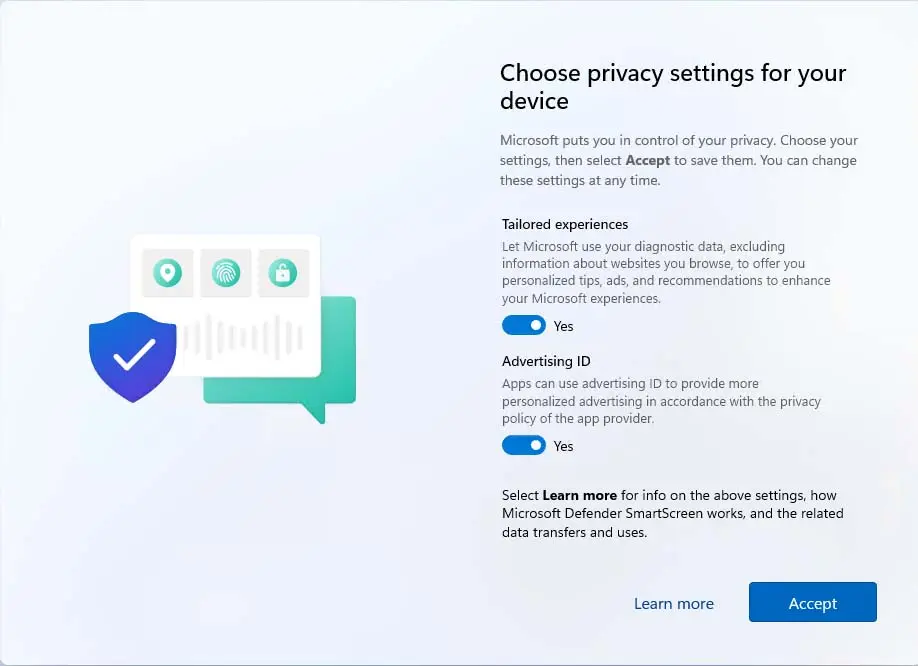 Windows 11 privacy settings