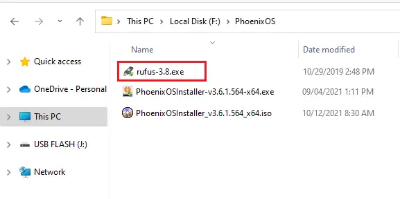 Windows Explorer rufus-3.8.exe