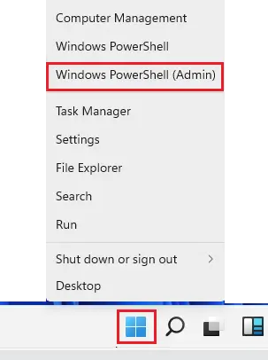 Windows PowerShell (admin)