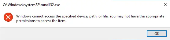 Windows cannot access the specified device