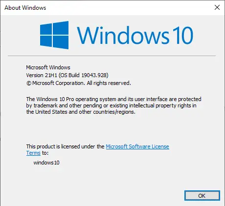 about windows 10