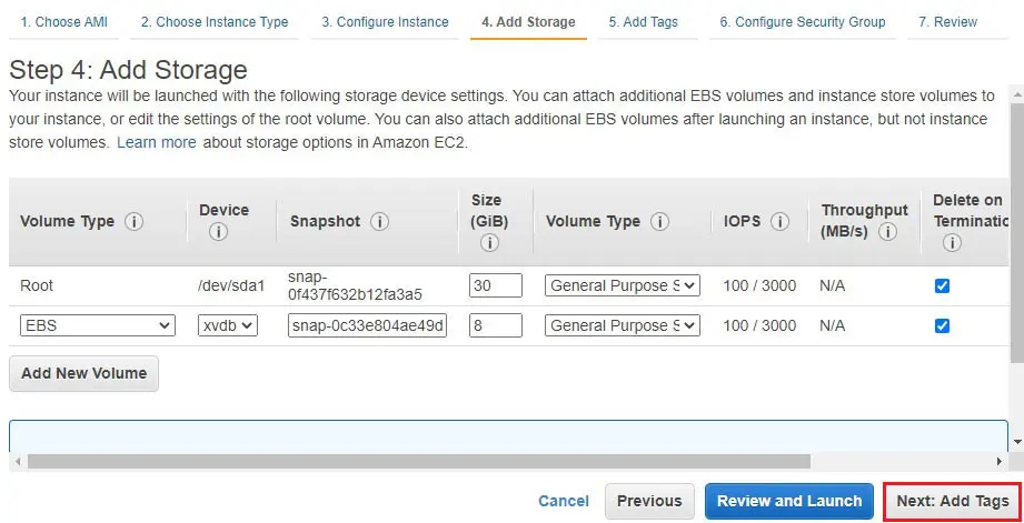 aws add storage