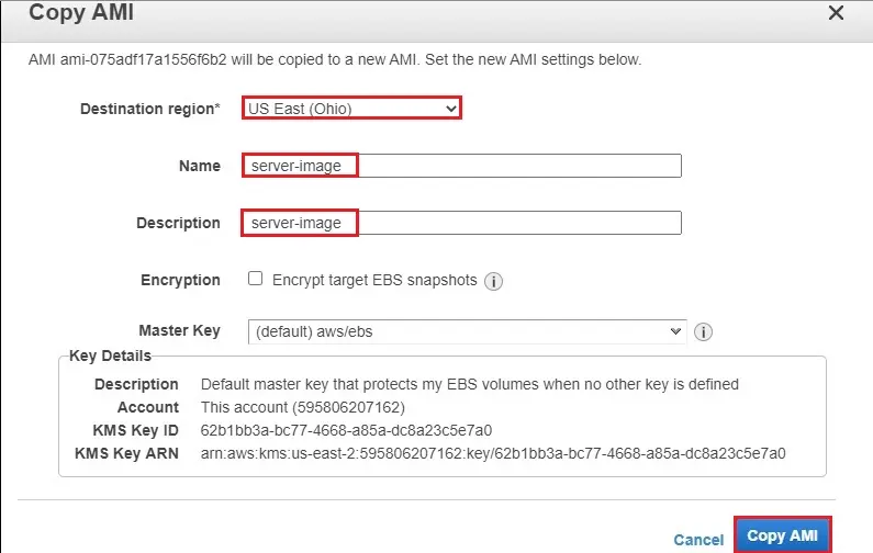 aws copy ami
