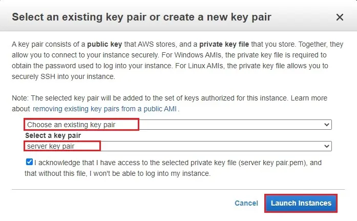 aws download key pair