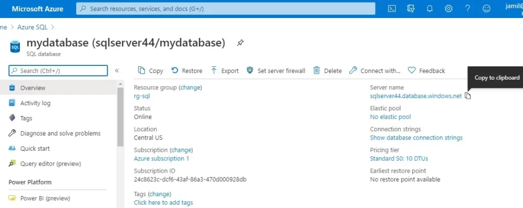 azure sql database overview