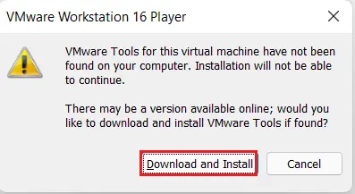 download and install vmware tools