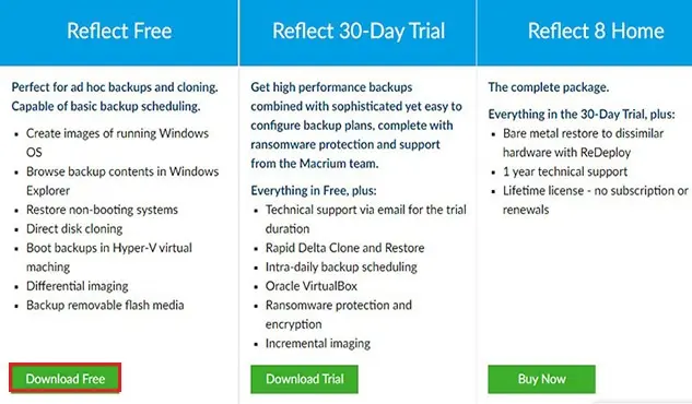 download macrium reflect free