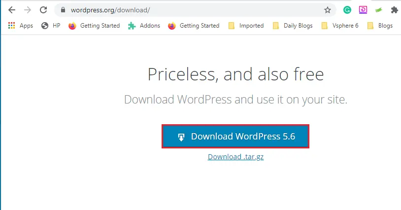 download wordpress