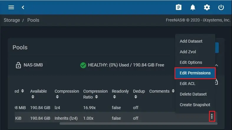 freenas storage pool