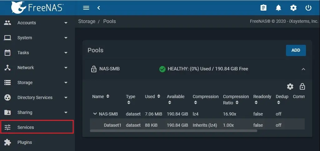 freenas storage pool