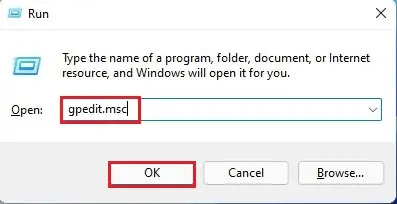 gpedit.msc run command