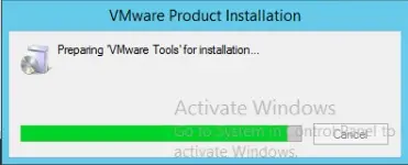 install vmware tools preparing