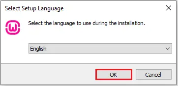 install wamp server select language