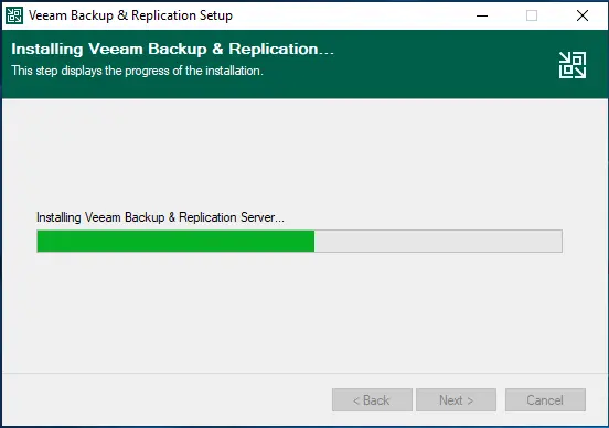 installing veeam backup