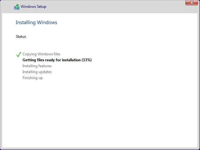 installing windows 11 copying file