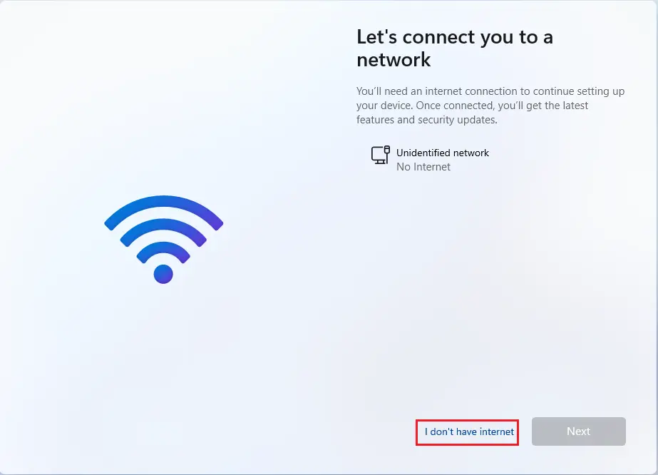 let's connect you to a network