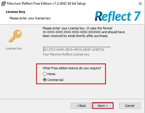 macrium reflect setup license key