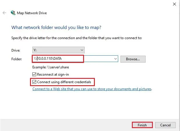 map network drive