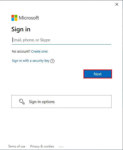 microsoft account sign in