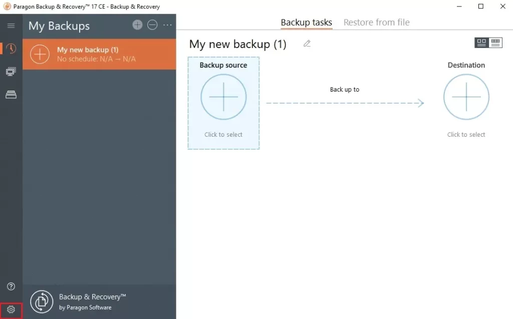 paragon backup & recovery