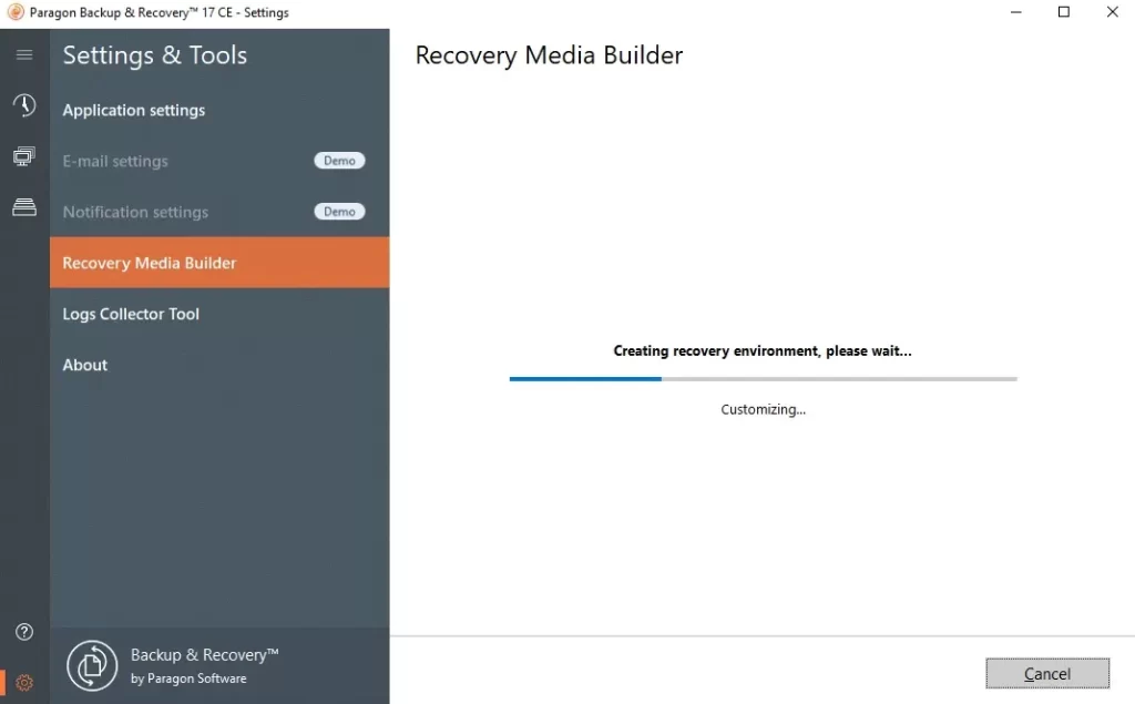 paragon creating recovery environment