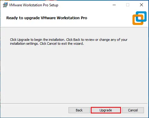 ready to upgrade vmware