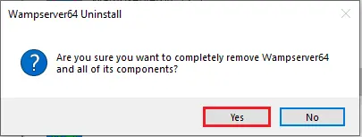 remove wampserver64