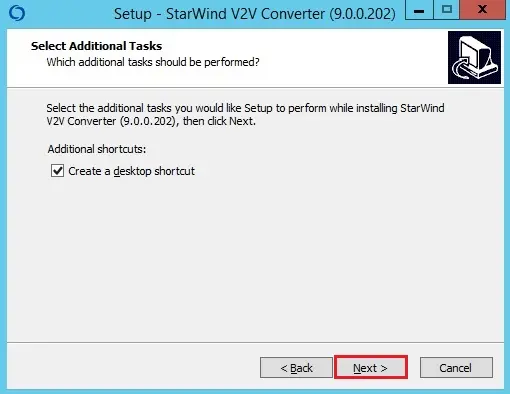 setup starwind v2v additional