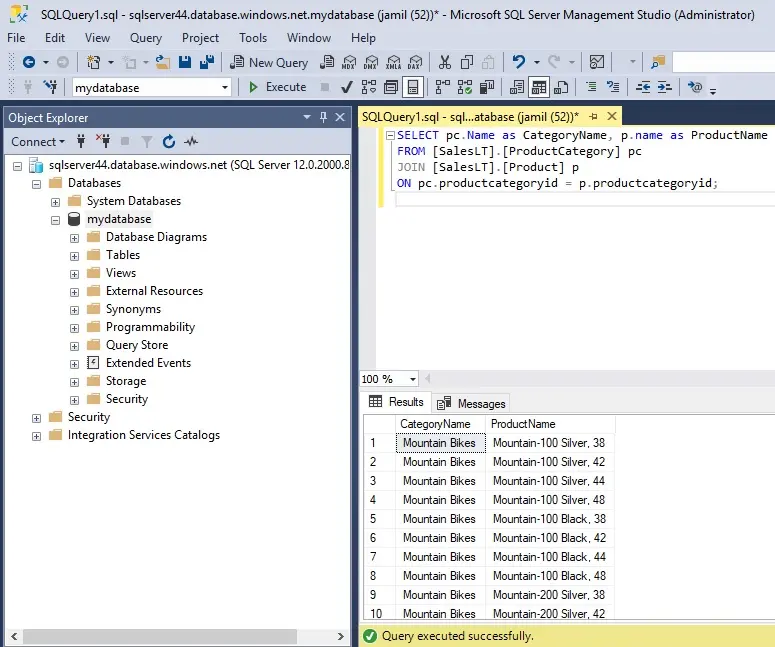 sql server management query