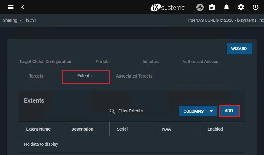 truenas core block share iscsi