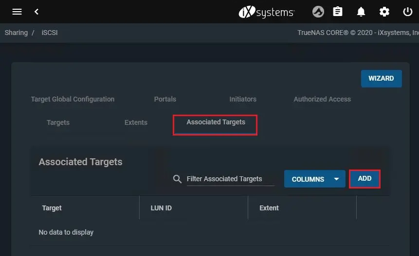 truenas core block share iscsi