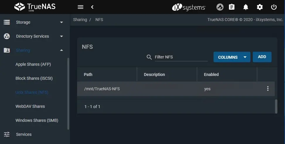 truenas core create pool