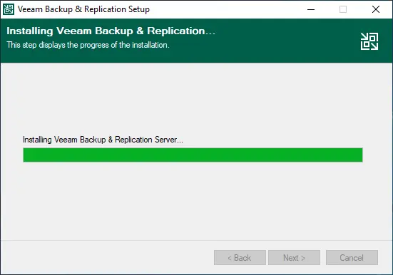 veeam 11 installation in progress