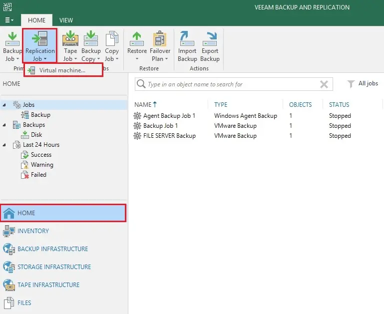 veeam backup console