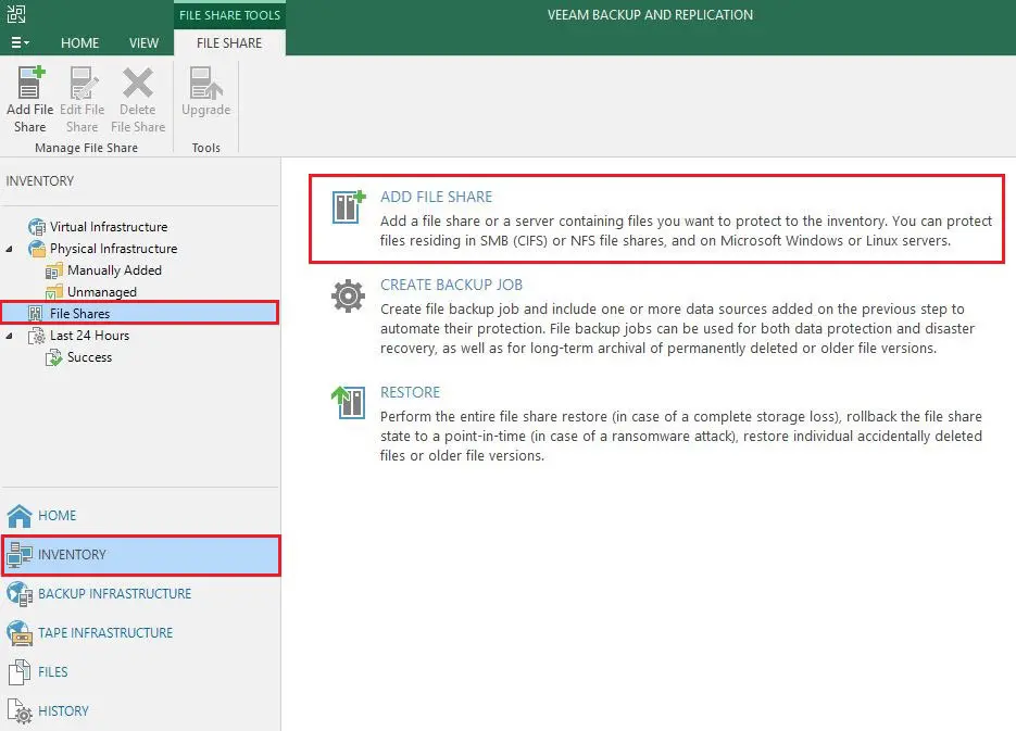 veeam backup file share