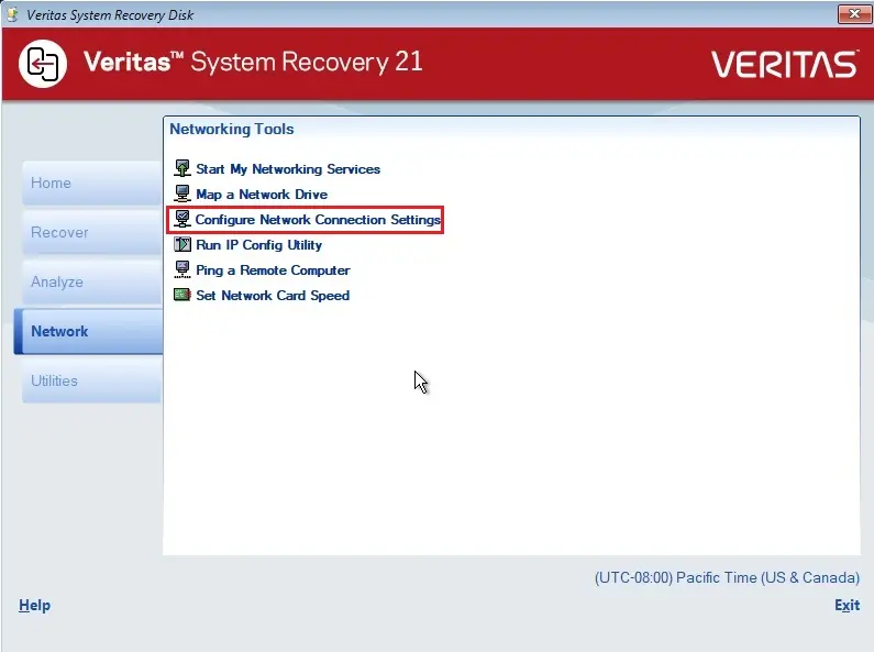 veritas system recovery disk