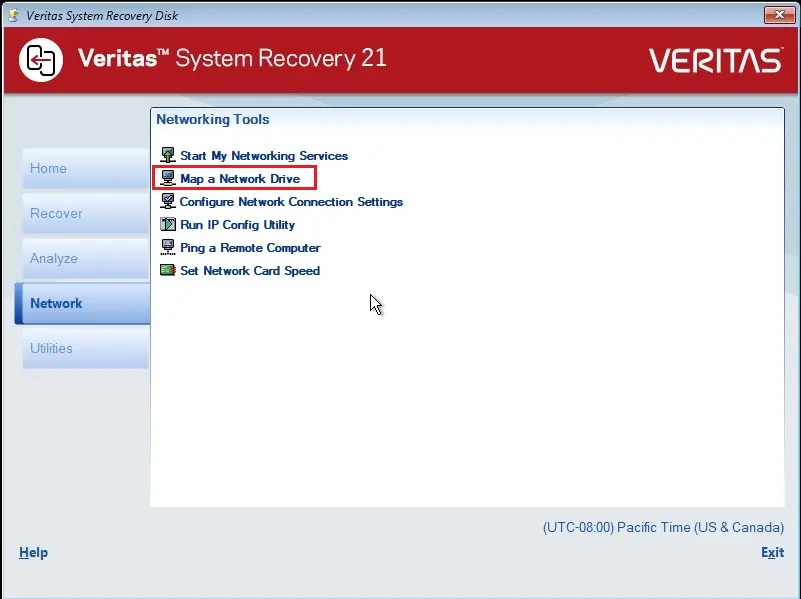 veritas system recovery disk