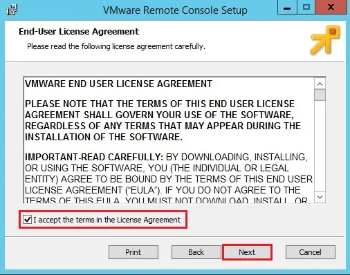 vmware end user license agreement