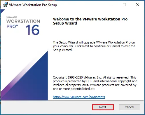 vmware workstation pro setup