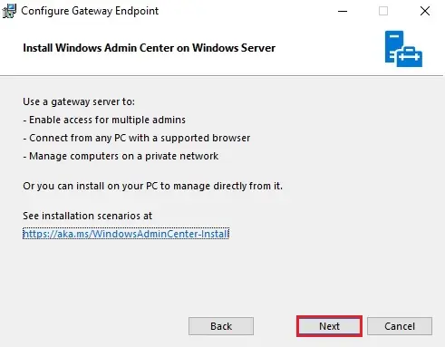 wac configure gateway endpoint