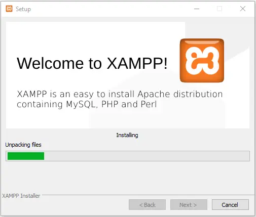 welcome to xampp! setup