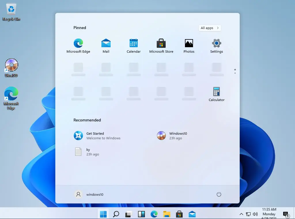 windows 11 desktop