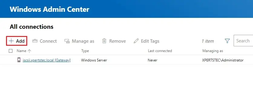 windows admin center