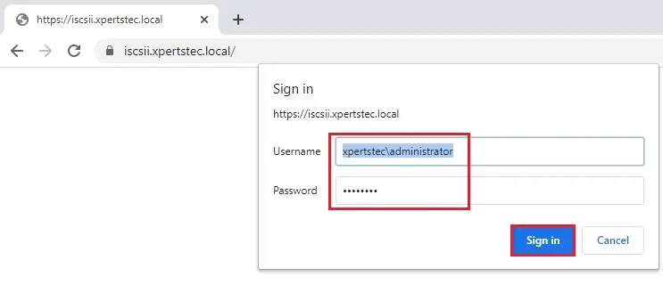 windows admin center url